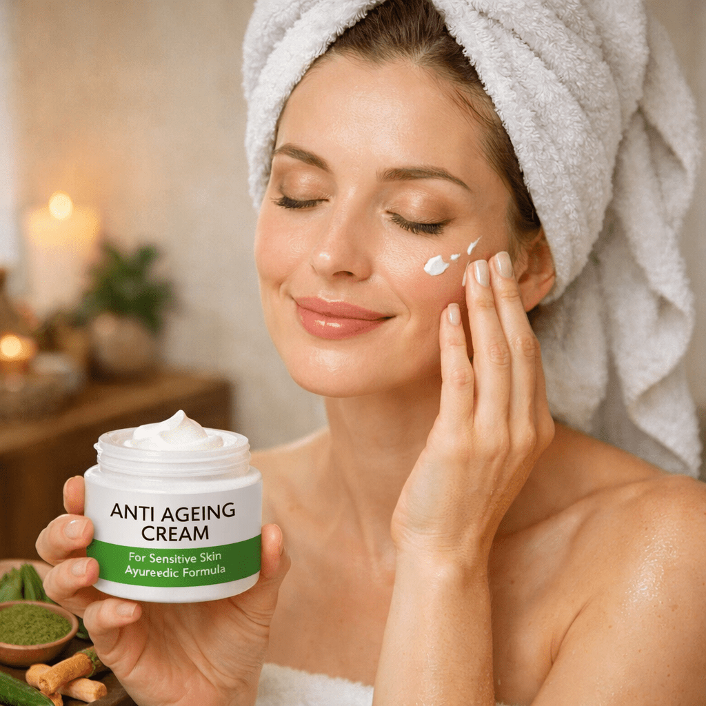 Anti Ageing Cream for Sensitive Skin: How to Choose the Right Ayurvedic Formula - Ayurveda Organics