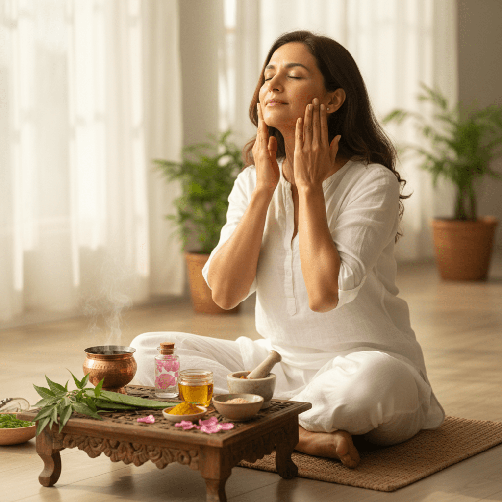 Anti-Ageing Skincare Routine According to Ayurveda: Daily Rituals for Glowing Skin - Ayurveda Organics