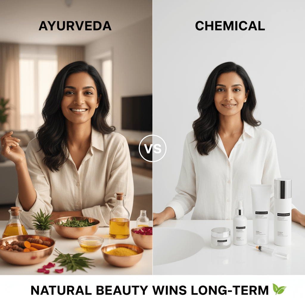 Ayurveda vs Chemical Anti-Ageing: Why Natural Beauty Wins Long-Term - Ayurveda Organics